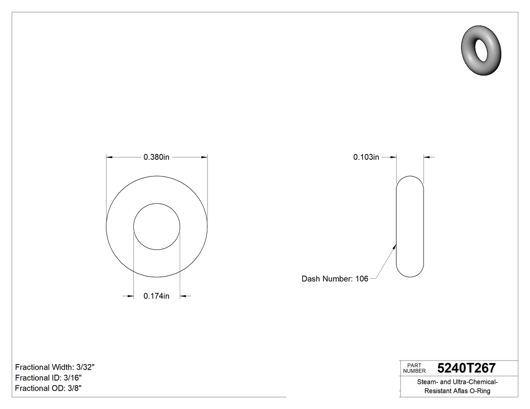 Technical drawing - 5240T267